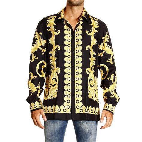 camicia uomo versace outlet|versace men's outlet.